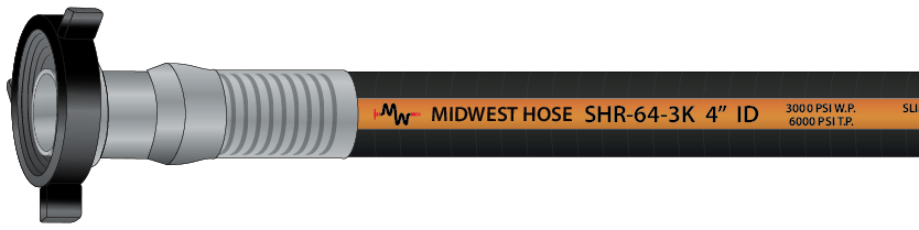 1 ID Midwest Control HCS-1012 321 Stainless Steel/Carbon Steel Flex Hose 718 psi 12 Length 1500 Degree F Max Temperature 