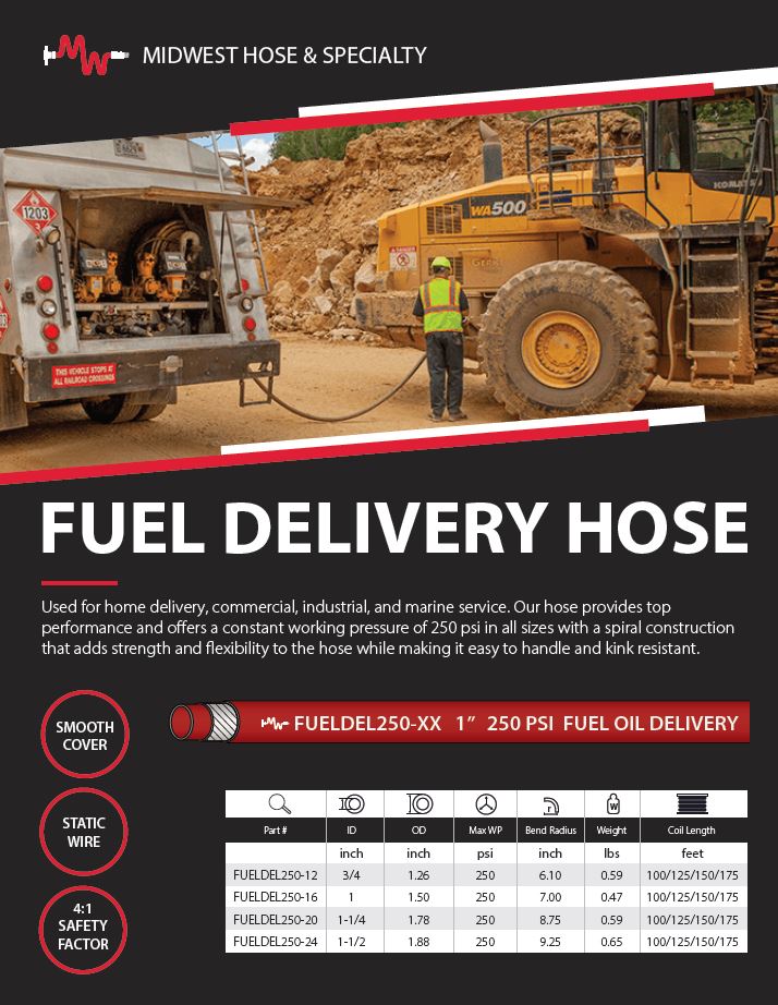 MWH fuel delivery hose flyer