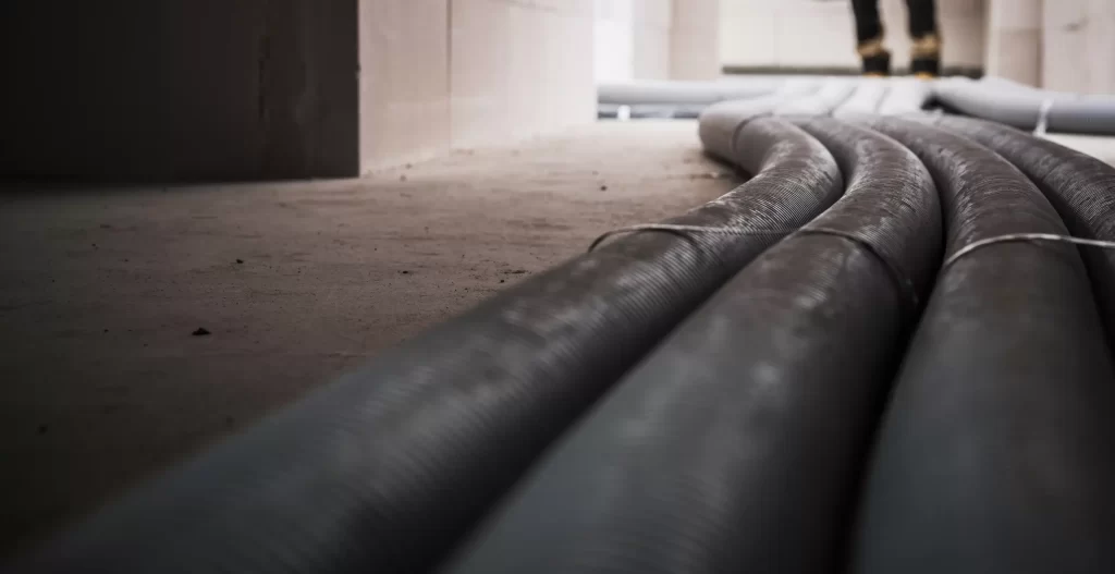 Air circulation and heat recovery pipelines