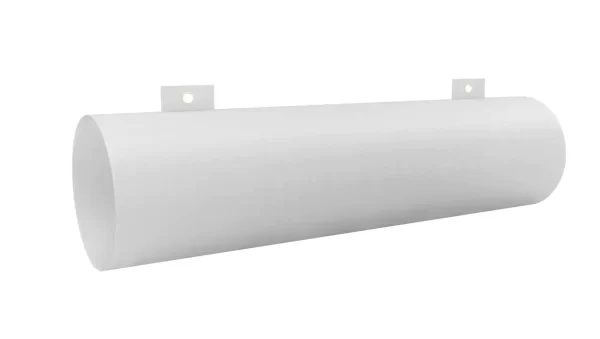 White layflat ducting hose with grommet holes