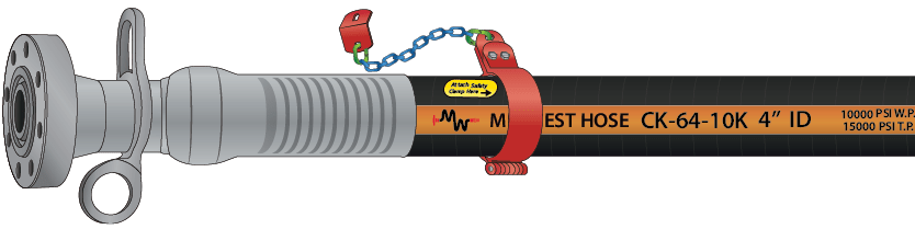 Cement hose illustration