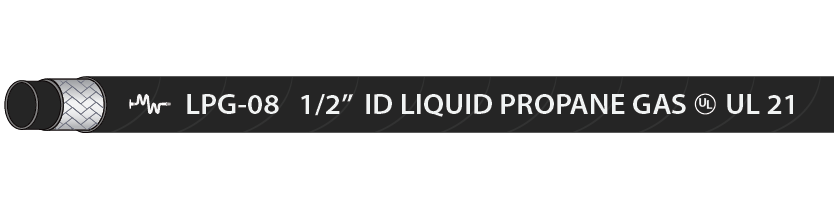 Liquid propane hose illustration