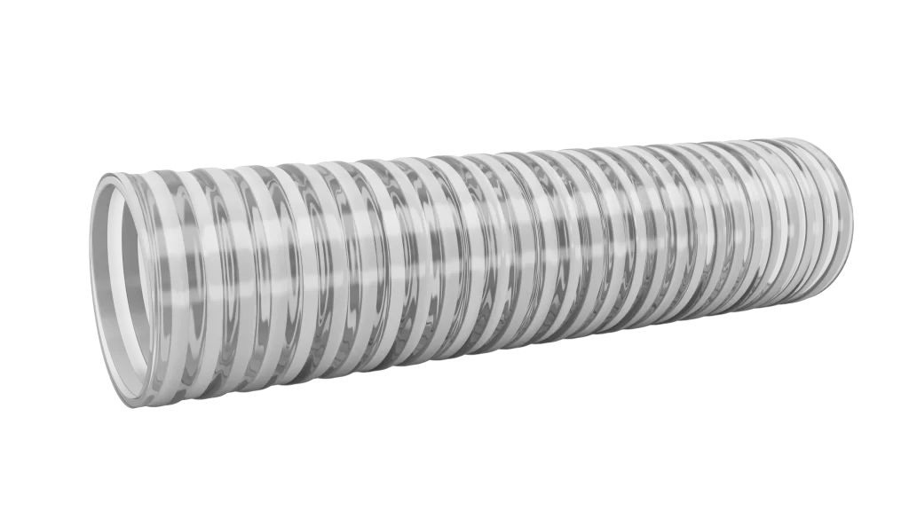 Clear Green PVC Suction hose illustration