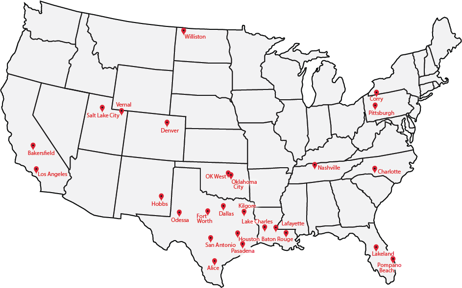 MWH map of locations
