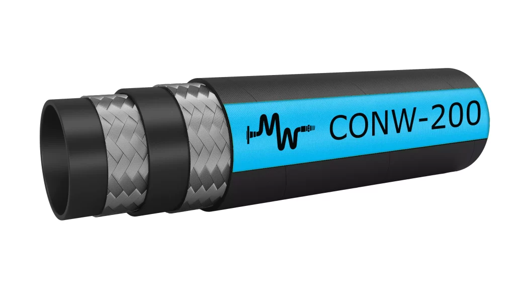 Concrete pumping hose (wire) illustration