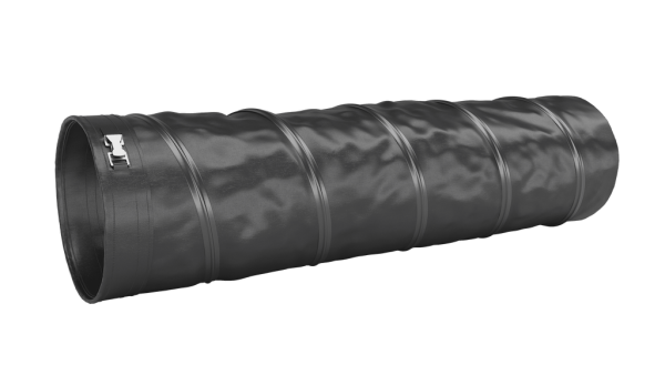 Insulated Heat Duct Hose, Belt_Wire End Black-Black illustration