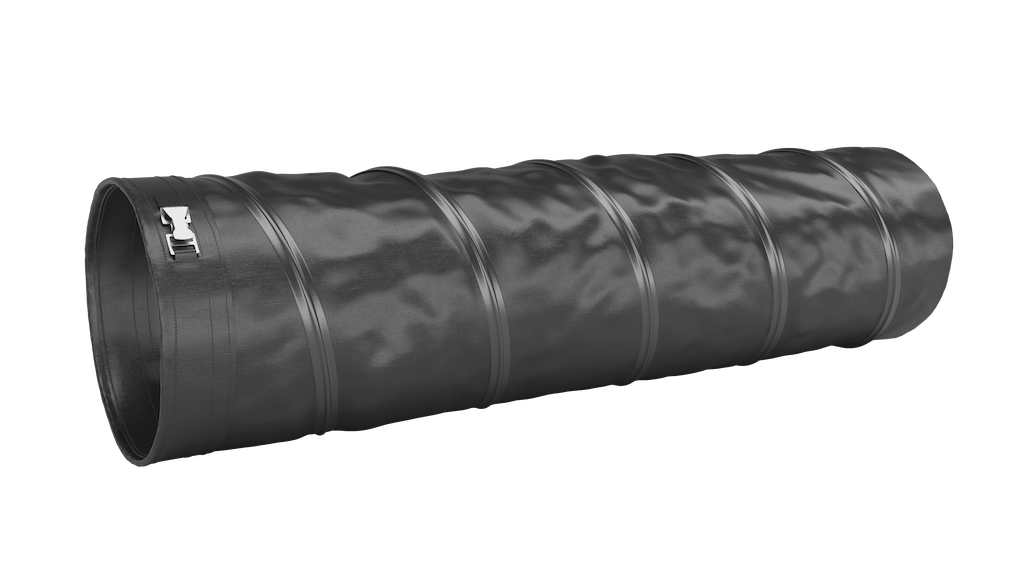 Insulated Heat Duct Hose, Belt_Wire End Black-Black illustration