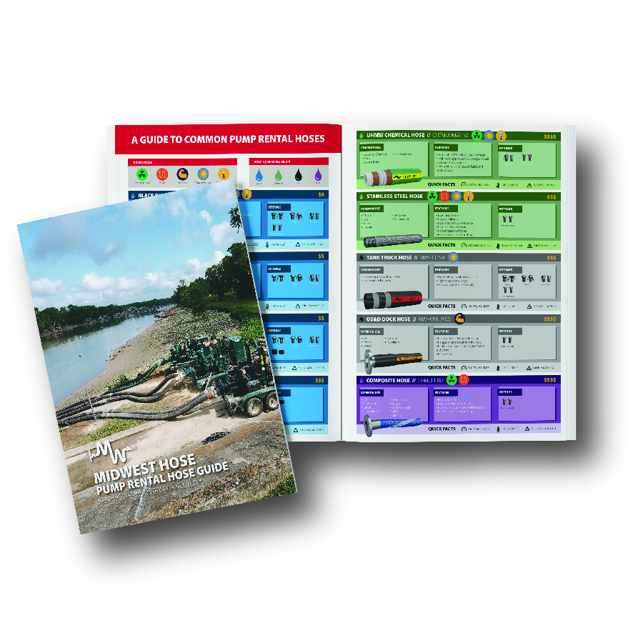 Pump rental hose guide mock up